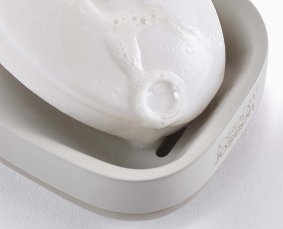 Joseph Joseph Slim Compact Matt Ecru Soap Dish - Image 4