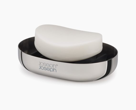 Joseph Joseph EasyStore Luxe Stainless-steel Soap Dish - Image 5