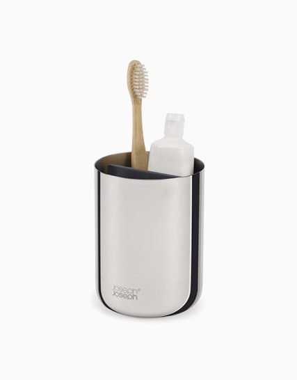 Joseph Joseph EasyStore Luxe Stainless-steel Toothbrush Caddy