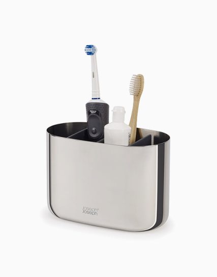 Joseph Joseph EasyStore Luxe Large Stainless-steel Toothbrush Caddy