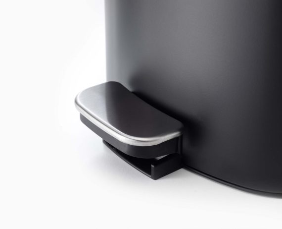 Joseph Joseph EasyStore 5L Matt Black Pedal Trash Can - Image 5