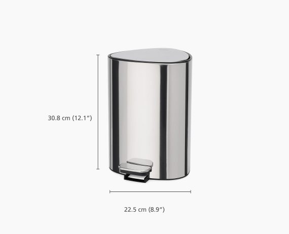 Joseph Joseph EasyStore Luxe 5L Stainless-steel Pedal Trash Can - Image 7