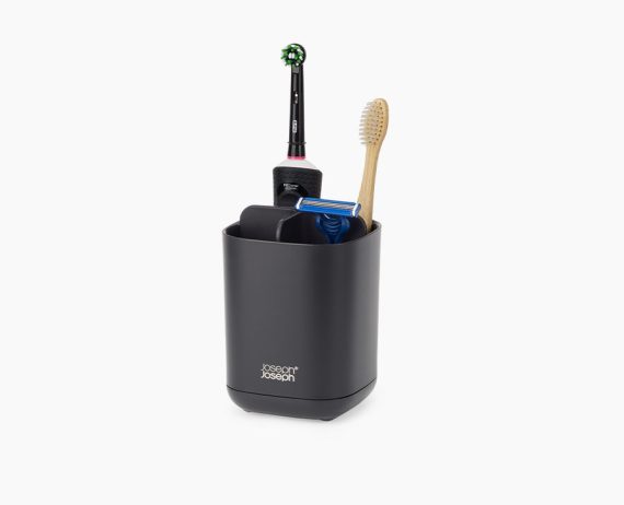 Joseph Joseph EasyStore Matt Black Toothbrush Holder