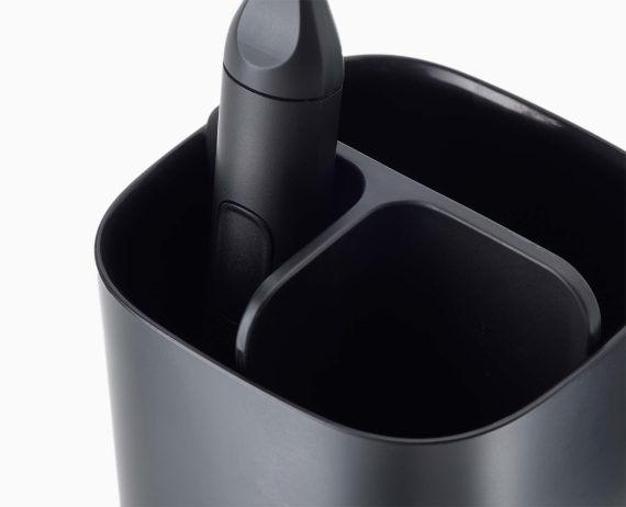 Joseph Joseph EasyStore Matt Black Toothbrush Holder - Image 6