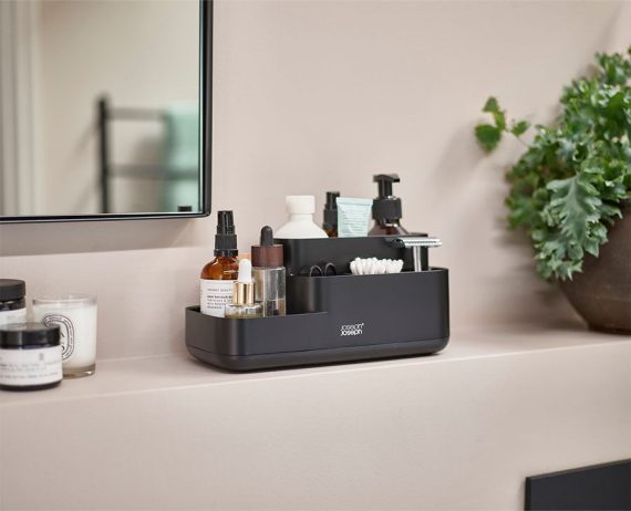 Joseph Joseph EasyStore Matt Black Bathroom Storage Caddy - Image 2