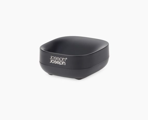 Joseph Joseph Slim Compact Matt Black Soap Dish