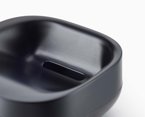 Joseph Joseph Slim Compact Matt Black Soap Dish - Image 5