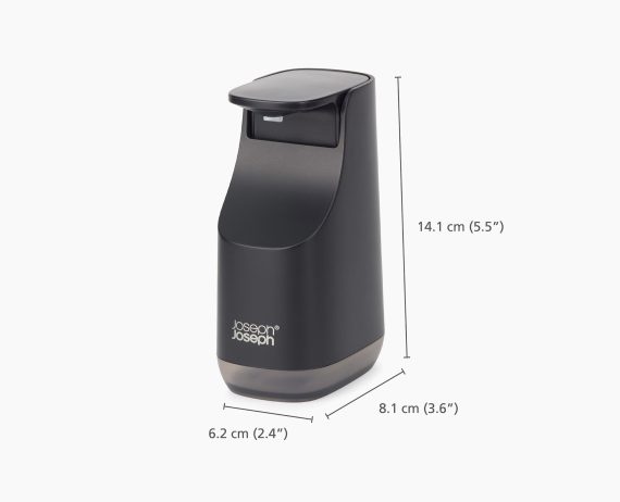 Joseph Joseph Slim Compact Matt Black Soap Dispenser - Image 9