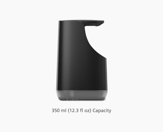 Joseph Joseph Slim Compact Matt Black Soap Dispenser - Image 8