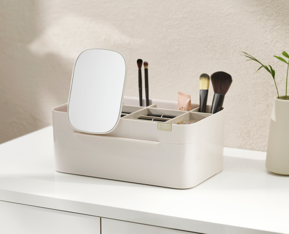 Joseph Joseph Viva Large Cosmetic Organizer with Removable Mirror - Image 2