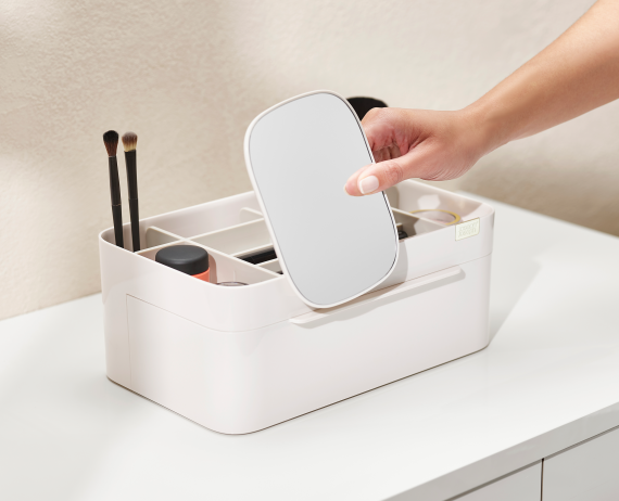 Joseph Joseph Viva Large Cosmetic Organizer with Removable Mirror - Image 4