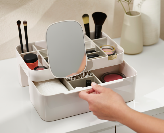 Joseph Joseph Viva Large Cosmetic Organizer with Removable Mirror - Image 5