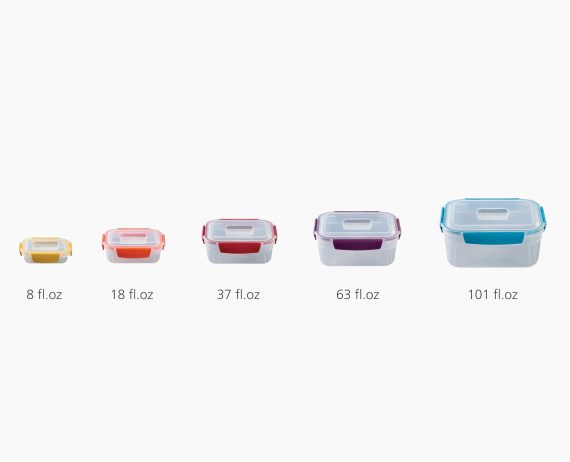 Joseph Joseph Nest Lock 10-piece Multicolor Food Container Set - Image 7
