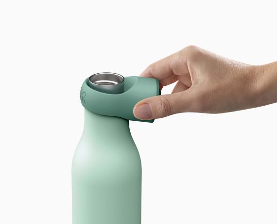 Joseph Joseph Loop 500ml Stainless-steel Green Vacuum Insulated Water Bottle - Image 5