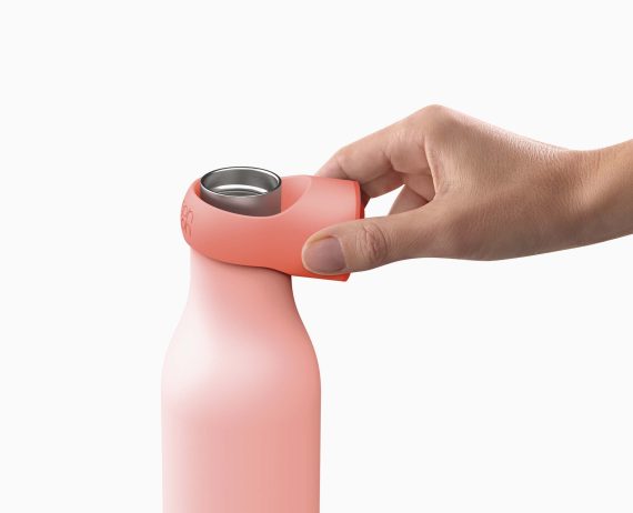 Joseph Joseph Loop 500ml Stainless-steel Coral Vacuum Insulated Water Bottle - Image 5