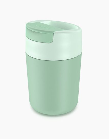 Joseph Joseph Sipp Green Travel Mug with Hygienic Lid 340ml