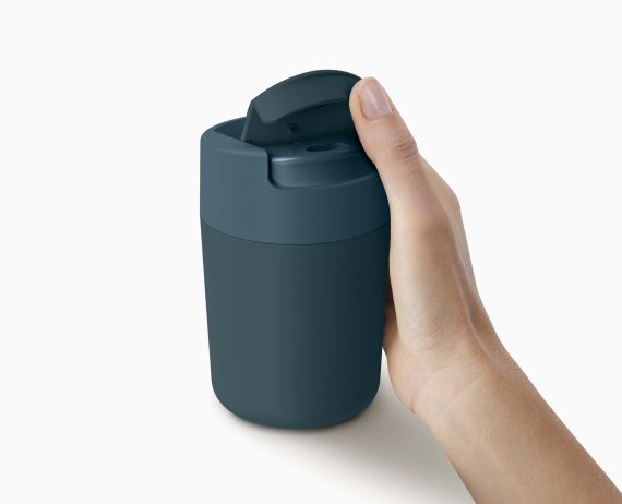 Joseph Joseph Sipp Blue Travel Mug with Hygienic Lid 340ml - Image 4