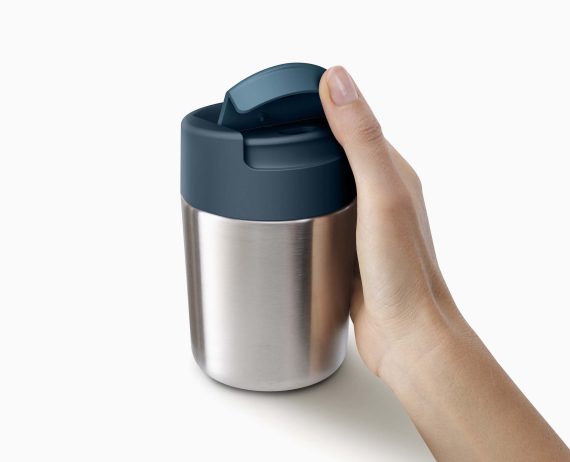 Joseph Joseph Sipp Stainless-steel Travel Mug with Hygienic Lid 340ml - Image 4