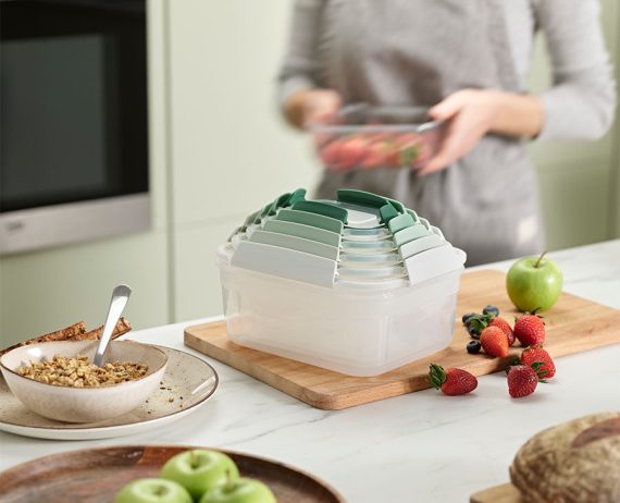 Joseph Joseph Nest Lock 10-piece Green Food Container Set - Editions - Image 2
