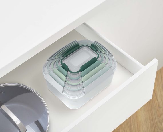 Joseph Joseph Nest Lock 10-piece Green Food Container Set - Editions - Image 7