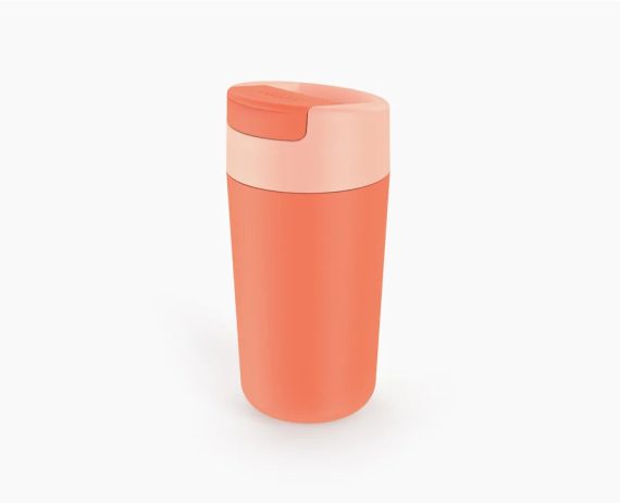 Joseph Joseph Sipp Coral Travel Mug Large with Hygienic Lid 454ml