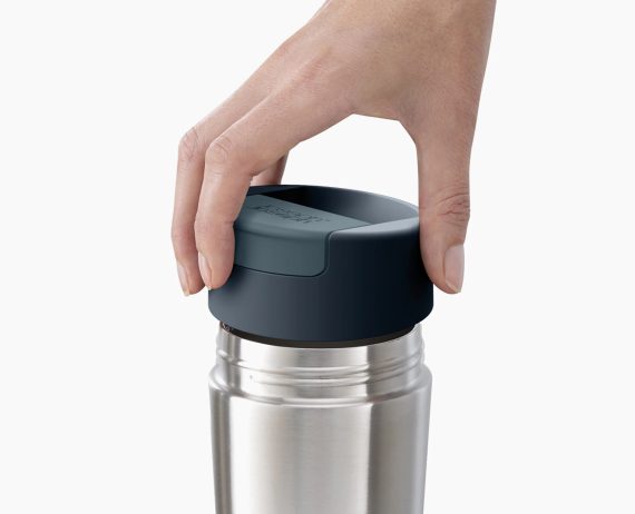 Joseph Joseph Sipp Stainless-steel Travel Mug Large with Hygienic Lid 454ml - Image 5