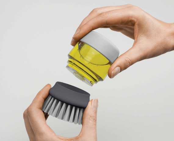 Joseph Joseph Palm Scrub Gray Washing Up Brush - Image 5