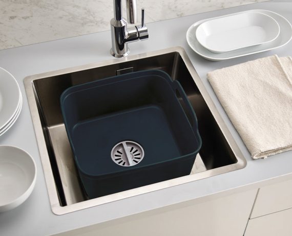 Joseph Joseph Wash&Drain Gray Washing Up Bowl - Image 2