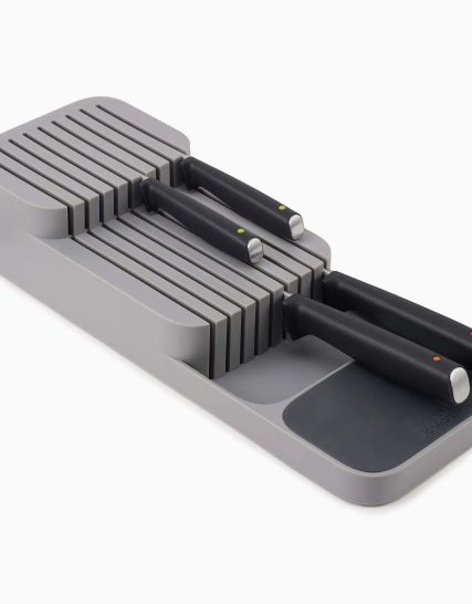Joseph Joseph DrawerStore Gray Compact Knife Organizer