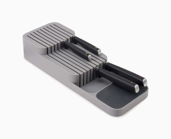 Joseph Joseph DrawerStore Gray Compact Knife Organizer