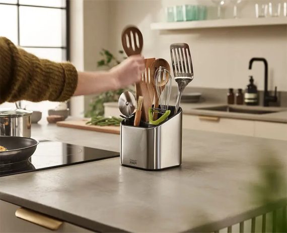 Joseph Joseph Surface Tiered Stainless-steel Utensil Pot - Image 2