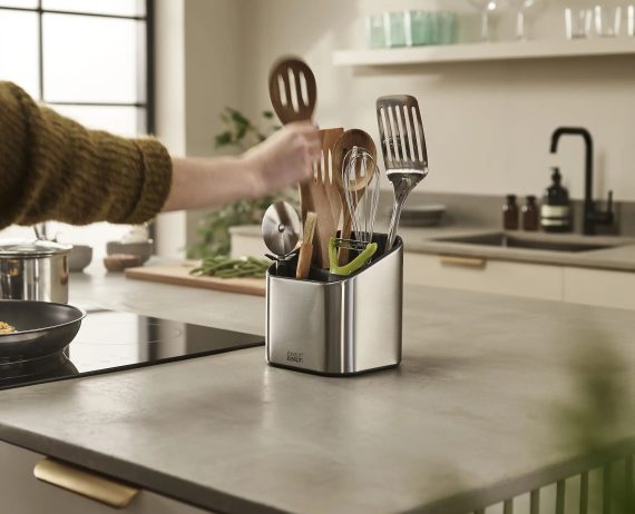 Joseph Joseph Surface Tiered Stainless-steel Utensil Pot - Image 3
