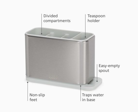 Joseph Joseph Surface Stainless-steel Cutlery Drainer - Image 9