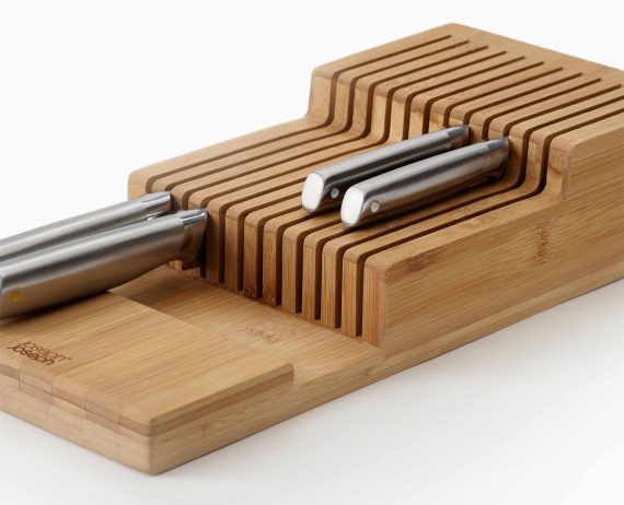 Joseph Joseph DrawerStore Bamboo Large 2-tier Knife Organizer - Image 4
