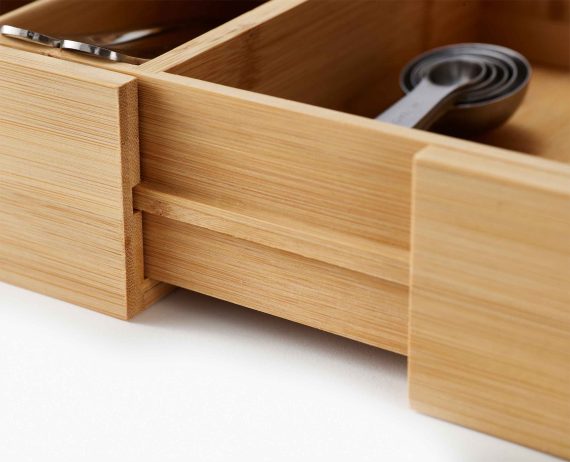 Joseph Joseph DrawerStore Bamboo Expanding Cutlery, Utensil & Gadgets Organizer - Image 5