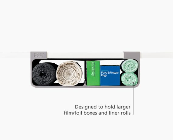 Joseph Joseph CupboardStore Large Gray Film, Foil & Bag Organizer - Image 4