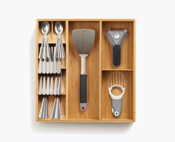 Joseph Joseph DrawerStore Bamboo Cutlery, Utensil & Gadget Organizer - Image 4