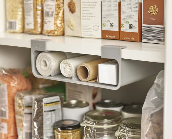 Joseph Joseph CupboardStore Gray Film, Foil & Bag Organizer - Image 3