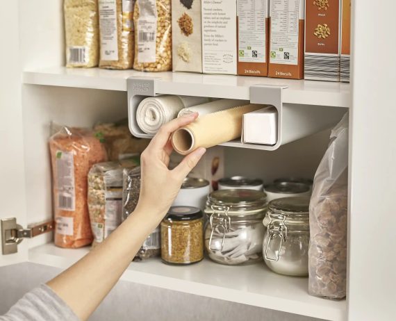 Joseph Joseph CupboardStore Gray Film, Foil & Bag Organizer - Image 5