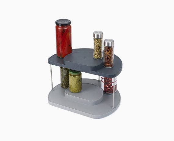 Joseph Joseph CupboardStore 2-tier Gray Rotating Organizer