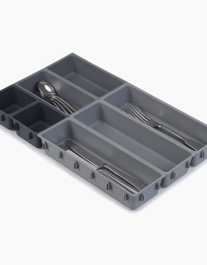 Joseph Joseph Blox 7-piece Gray Drawer Organizer Set