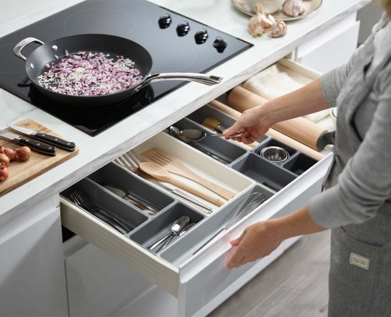 Joseph Joseph Blox 10-piece Gray Drawer Organizer Set - Image 2