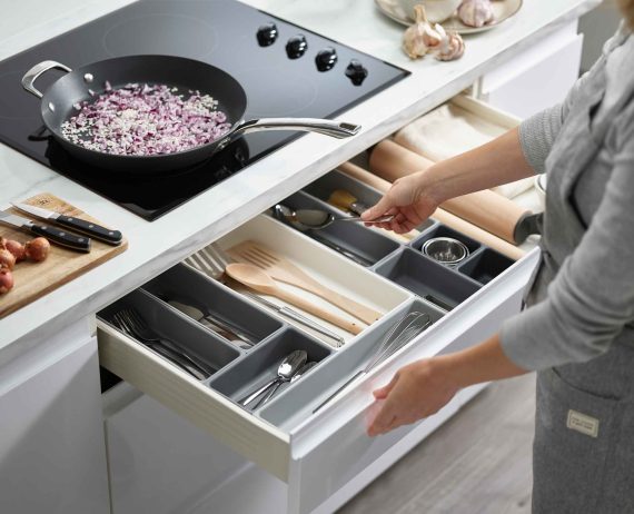 Joseph Joseph Blox 10-piece Gray Drawer Organizer Set - Image 3