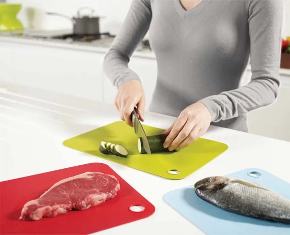 Joseph Joseph Pop 3-piece Multicolour Cutting Mat Set - Image 2