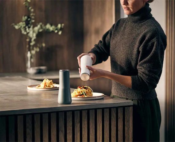 Joseph Joseph Milltop Gray Salt & Pepper Mills - Image 2