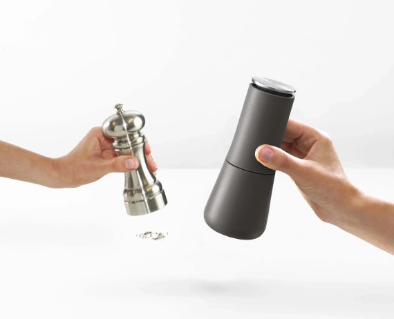 Joseph Joseph Milltop Gray Salt & Pepper Mills - Image 5