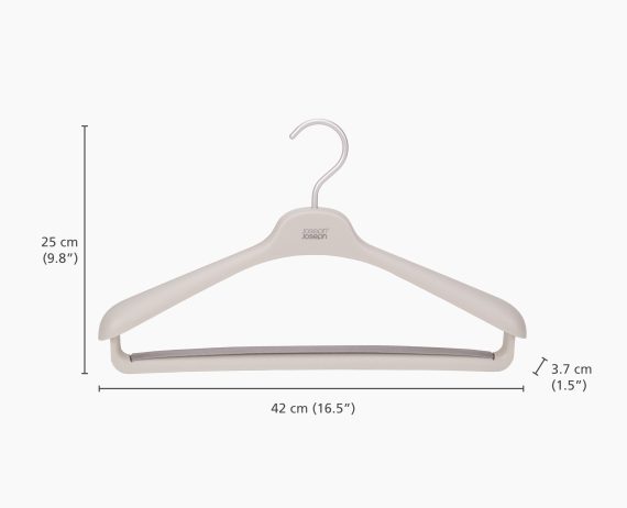 Joseph Joseph Orderly Set of 2 Ecru Suit & Coat Hangers - Image 5