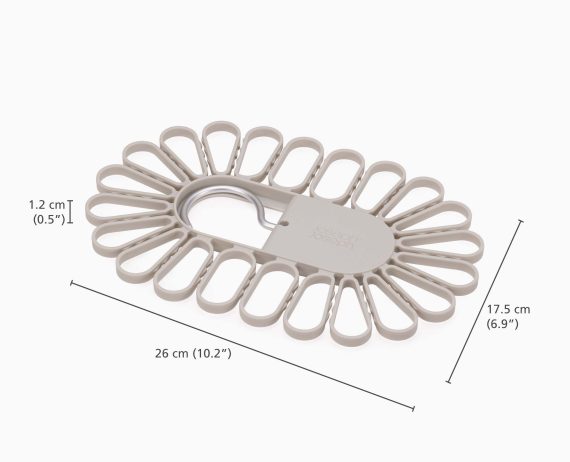 Joseph Joseph Petal 22-piece Quick-grip Ecru Drying Hanger - Image 5