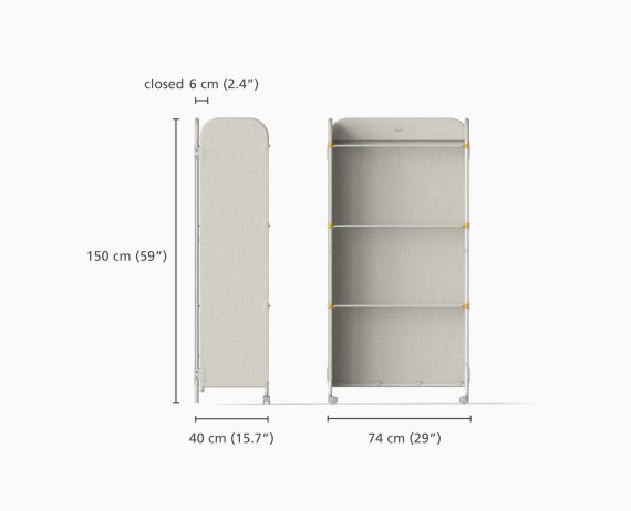 Joseph Joseph Eclipse 3-tier Ecru Clothes Drying Rack With Screen - Image 6