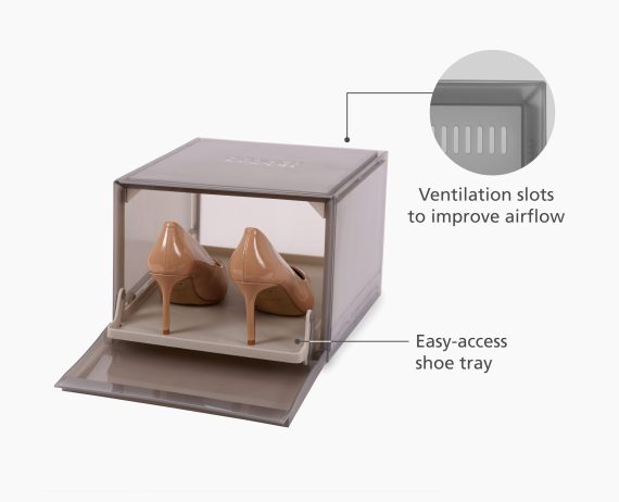 Joseph Joseph ShoeCase 2-piece Gray Shoe Storage Box - Image 4